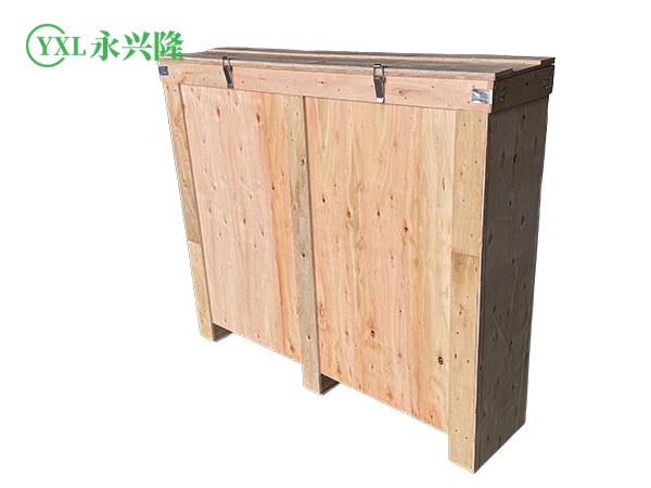 出口鎖扣開蓋木箱